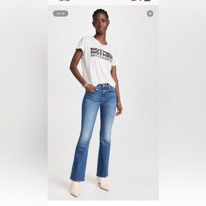 Mother Jeans Womens Size 28 Blue The Weekender Flare Superior Denim Mid Rise